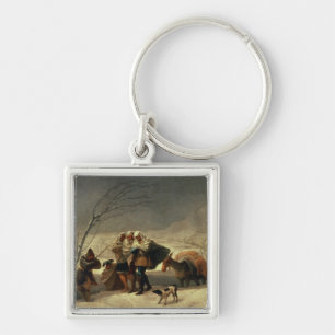 The Snowstorm, 1786-87 Keychain