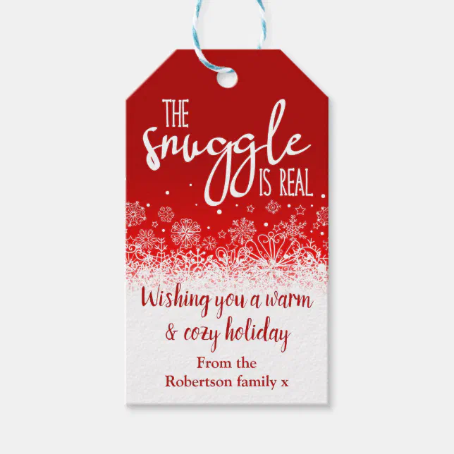 The Snuggle Is Real Christmas Holiday Season Gift Tags Zazzle the-snuggle-is-real-christmas-holiday-season-gift-tags-zazzle