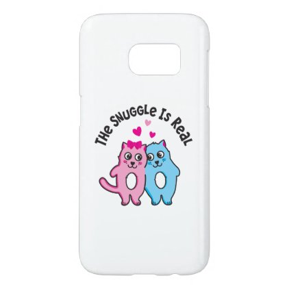 The Snuggle Is Real - Circle Ornament Samsung Galaxy S7 Case