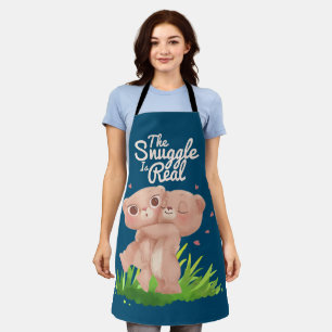 The Snuggle is Real Cute Bear Hugs Apron