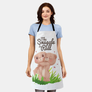 The Snuggle is Real Cute Bear Hugs Apron