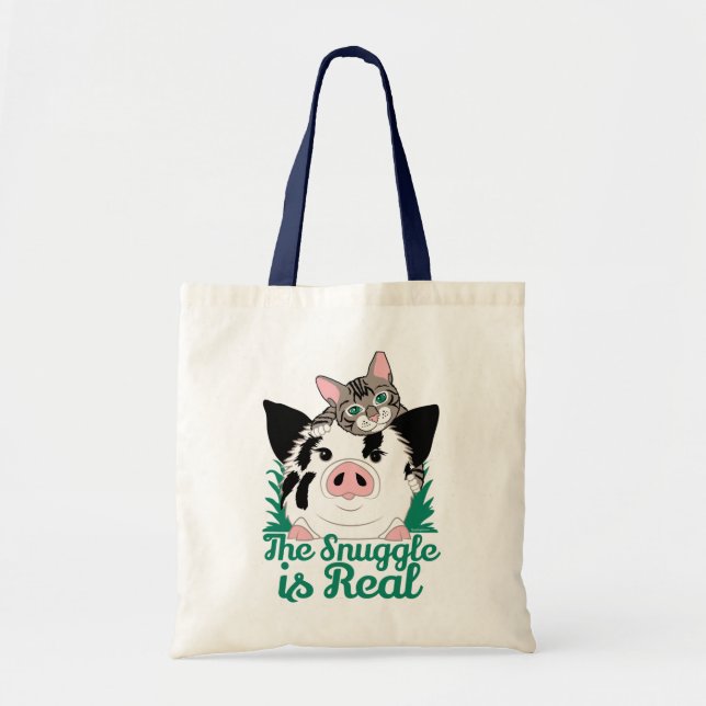 The Snuggle Is Real Juggling Daisies Tote Bag (Front)