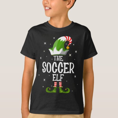 The Soccer Elf Family Matching Christmas T_Shirt
