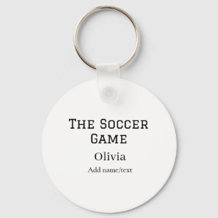 the soccer game football name fifa world cup year keychain