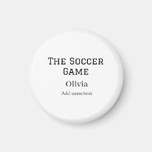 the soccer game football name fifa world cup year  magnet