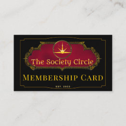 The Society Circle Membership Card