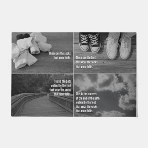 The Socks That Mom Folds - Laundry Room Mat