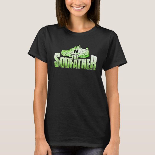 The Sodfather  Landscaping Lawn Mower T-Shirt (Front)