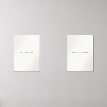 The Soft Living Pair – Gentle Minimalist Quote Set