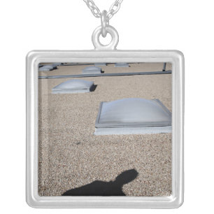 The solar day lighting system silver plated necklace