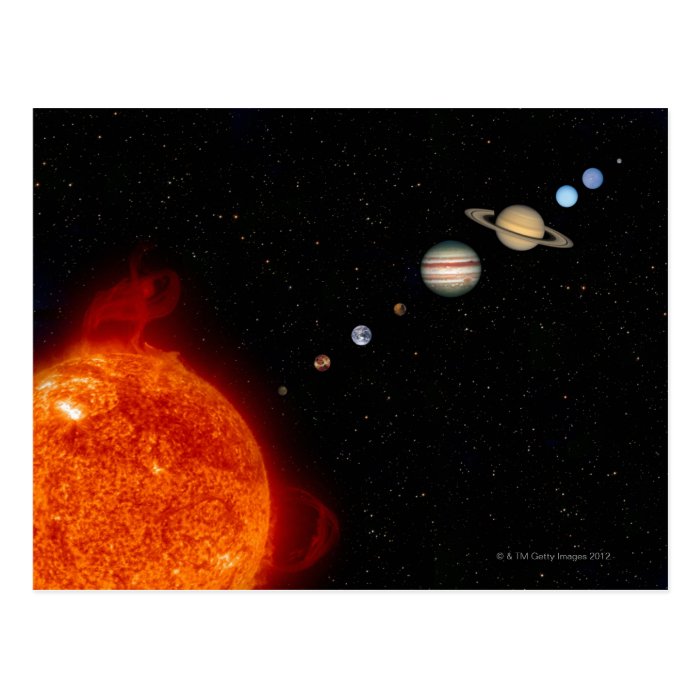 The Solar System 2 Post Cards