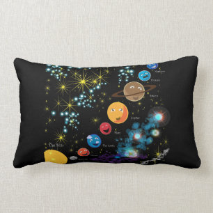 The Solar System Lumbar Pillow