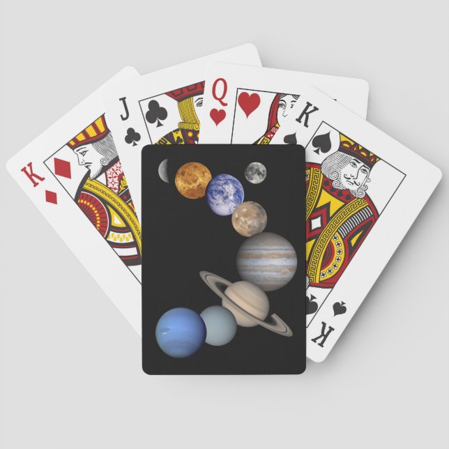 The Solar System Poker Cards (Back)