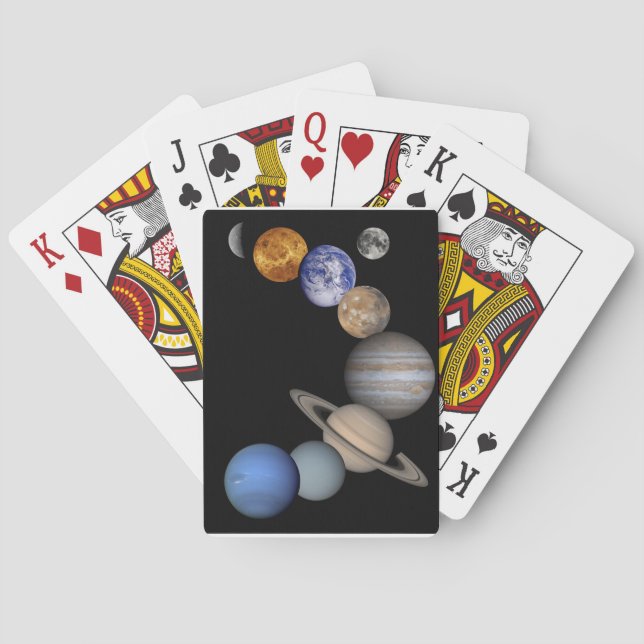 The solar system range our planets poker cards (Back)