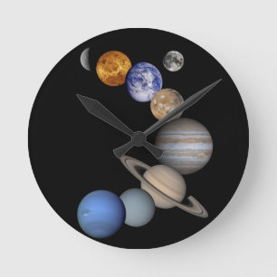 The solar system range our planets round clock