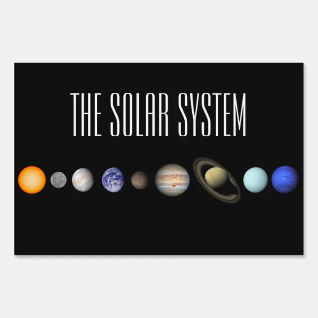 The Solar System Sign Zazzle