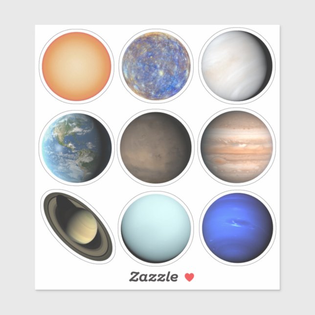 The Solar System Sticker Sheet (Sheet)