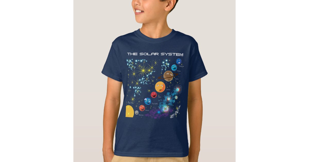 The Solar System T-Shirt | Zazzle