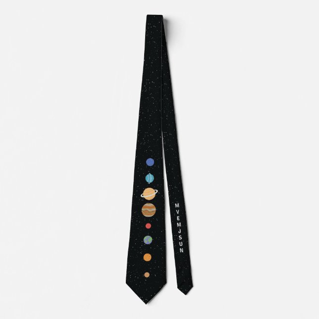 The Solar System's Major Planets Neck Tie (Front)