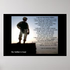 The Soldiers Creed Military Warrior Ethos Poster | Zazzle