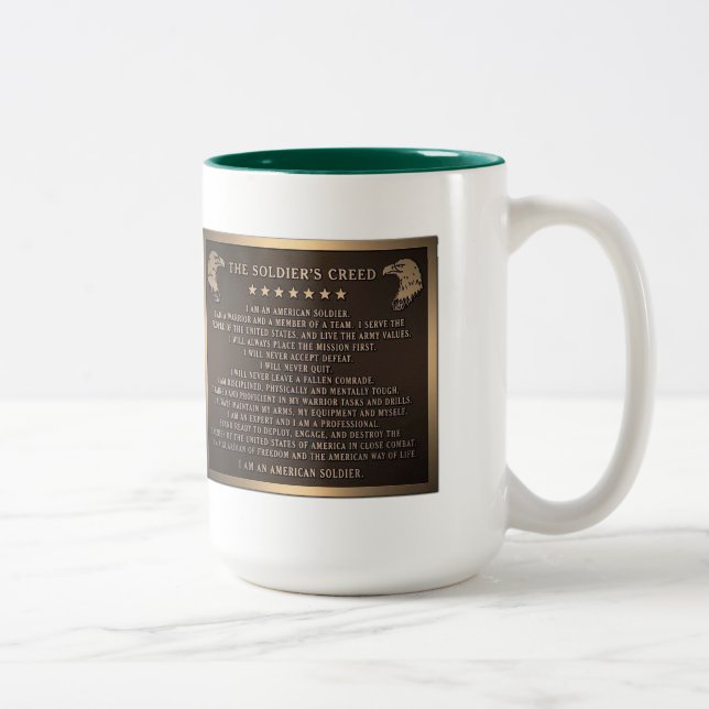 The Soldier's Creed Two-Tone Coffee Mug (Right)
