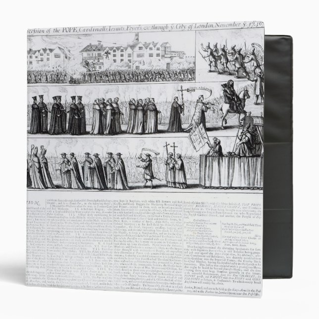 The Solemn Mock Procession 3 Ring Binder (Front/Inside)