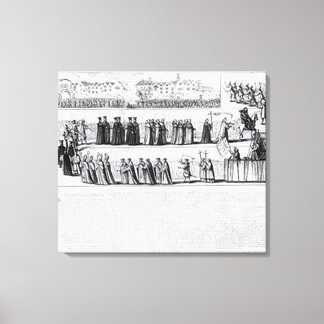 The Solemn Mock Procession Canvas Print (Front)