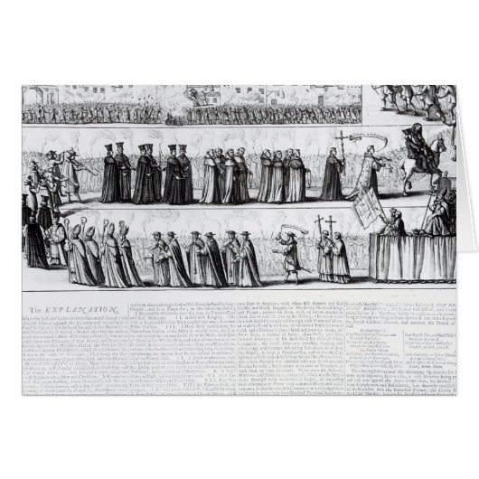 The Solemn Mock Procession Cards (Front Horizontal)