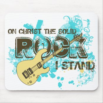 The Solid Rock Mouse Pad by pacificoracle at Zazzle