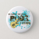 The Solid Rock Pinback Button at Zazzle
