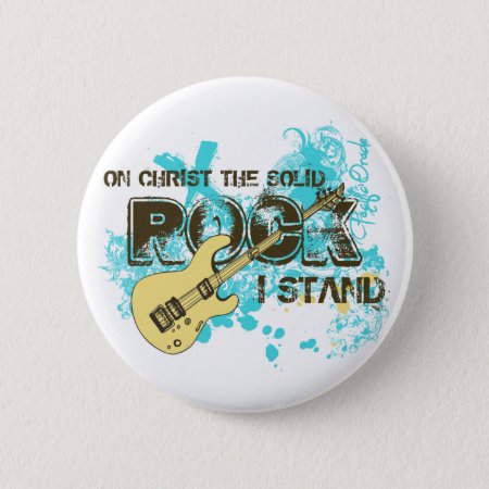 The Solid Rock Pinback Button