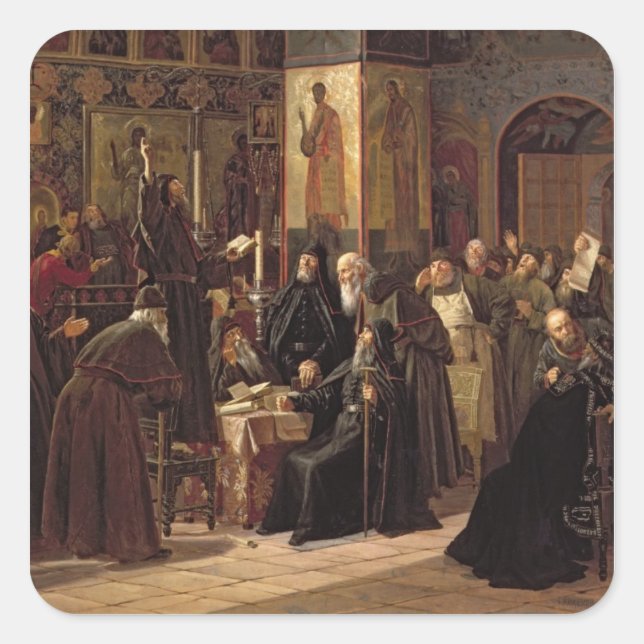 The Solovetsy Monastery's Revolt Square Sticker (Front)