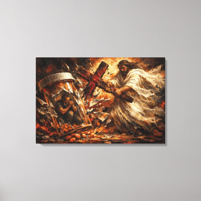 The Solution: Divine Breakthrough Recovery Art Canvas Print (Front)
