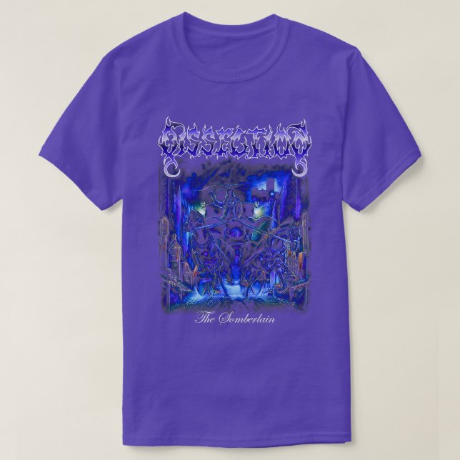 The Somberlain by Dissection Old School Black Meta T-Shirt (Design Front)