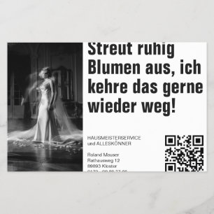 The somewhat different janitor service flyer