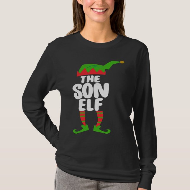 The Son ELF  Christmas Holiday T-Shirt (Front)