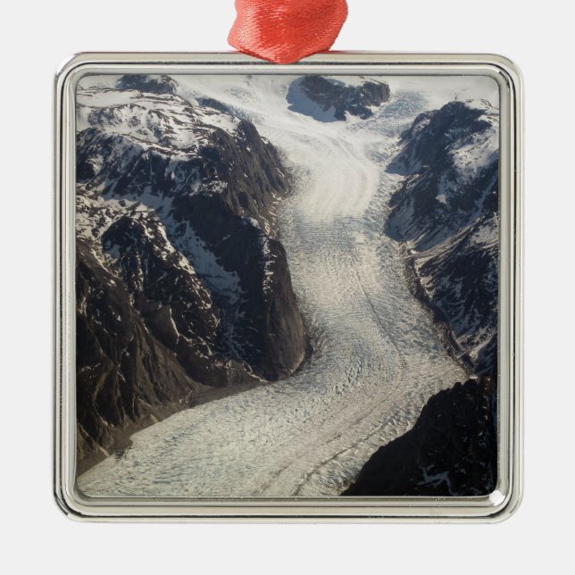The Sondrestrom Glacier in Greenland Metal Ornament (Front)