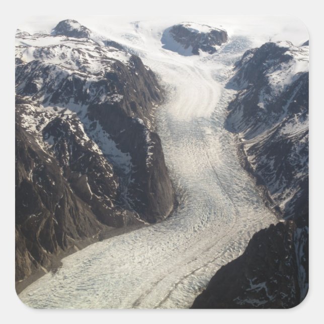 The Sondrestrom Glacier in Greenland Square Sticker (Front)