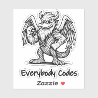 The Song of Ducks and Dra Custom-Cut Vinyl Sticker