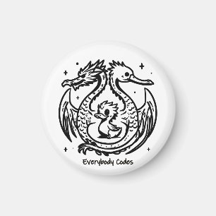 The Song of Ducks and Dragons Magnet