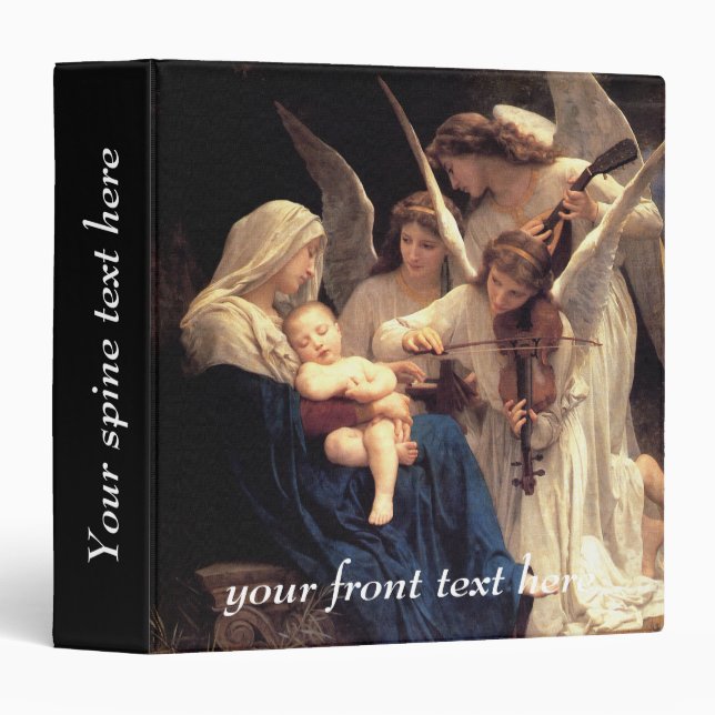 The song of the angels, Bouguereau 3 Ring Binder (Front/Spine)