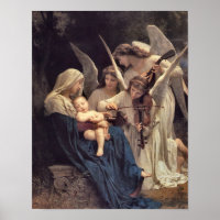 The Song of the Angels by William Bouguereau Print