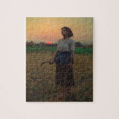The Song of the Lark by Jules Adolphe Breton Jigsaw Puzzle