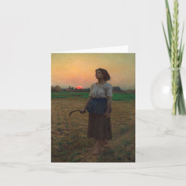 The Song of the Lark by Jules Adolphe Breton Thank You Card (Front)