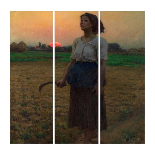 The Song of the Lark by Jules Adolphe Breton Triptych
