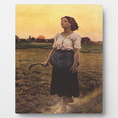 The Song Of The Lark By Jules Breton Plaque