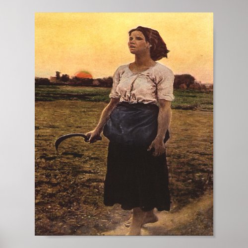 The Song Of The Lark By Jules Breton Poster