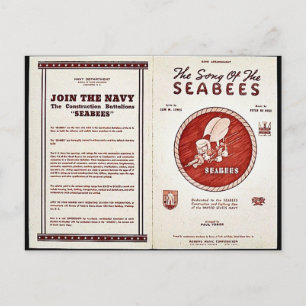 The Song Of The Seabees Postcard