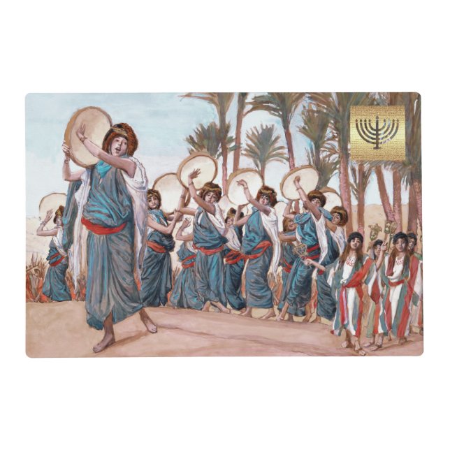 "The Songs of Joy" by James Tissot Passover Seder Placemat (Front)