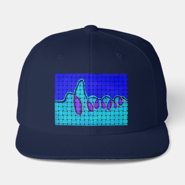 The Sophisticated Silhouette | French Blue Woven  Visor (Front)